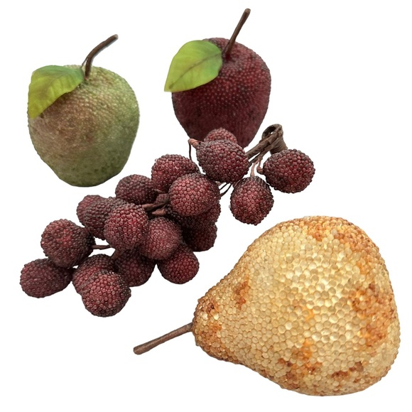 Beaded Fruit (4) Pieces - Picture 2 of 3